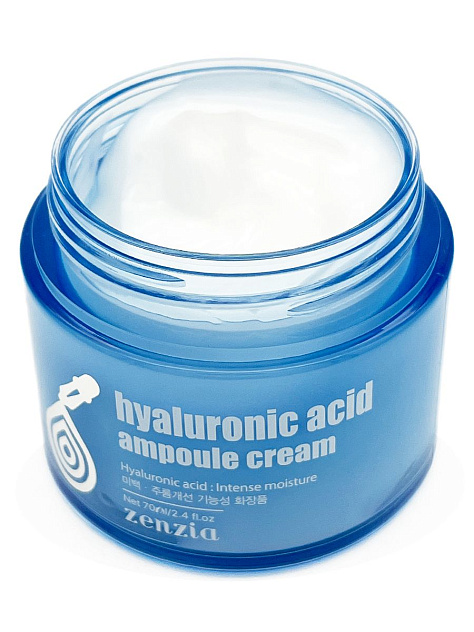Крем для лица с гиалуроновой кислотой ZENZIA HYALURONIC ACID AMPOULE