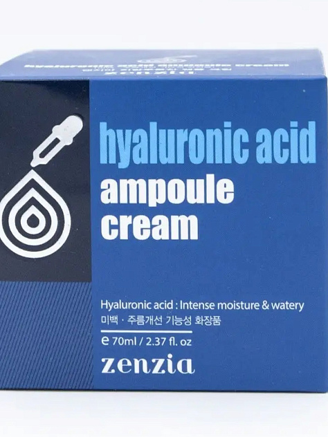 Крем для лица с гиалуроновой кислотой ZENZIA HYALURONIC ACID AMPOULE